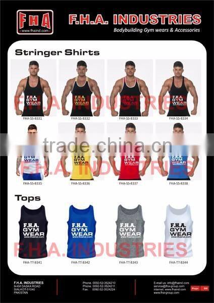 Tank Top Singlet Gym / Unlimited Custom Singlet With Muscle Back / Cheap Fitness Gym Tank Top Shirts by FHA INDUSTRIES PAKISTAN