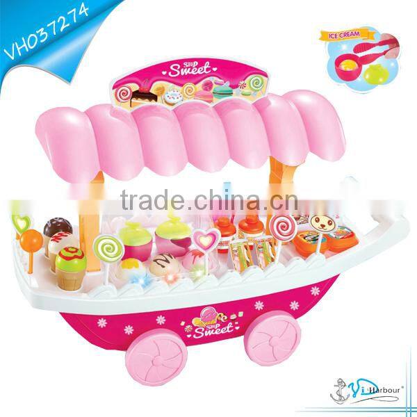 47 Pcs Accessories Mini Market Desserts Play Set Toys