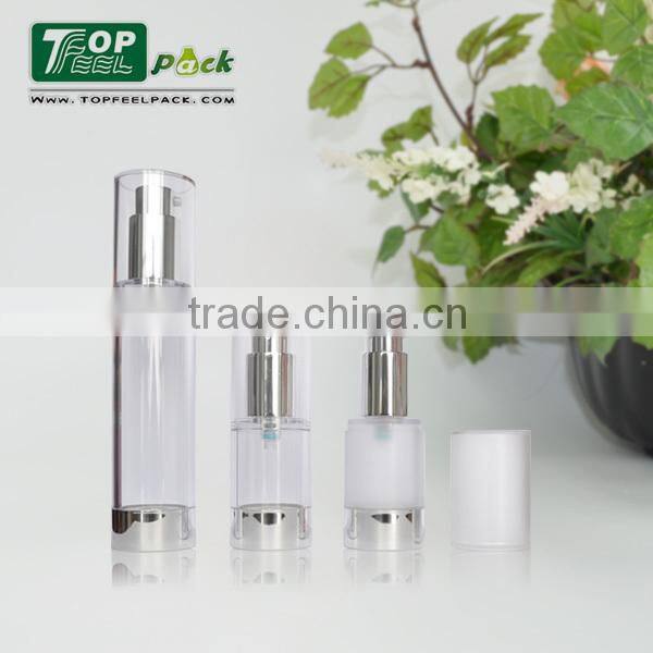 50ml suitable for thick lotion strong pump and tall plastic airless bottle