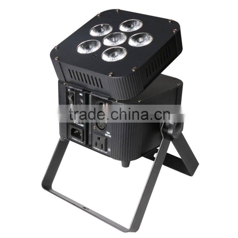 2016 Colorful and high brightness 6pcs 6in1 LED PAR light