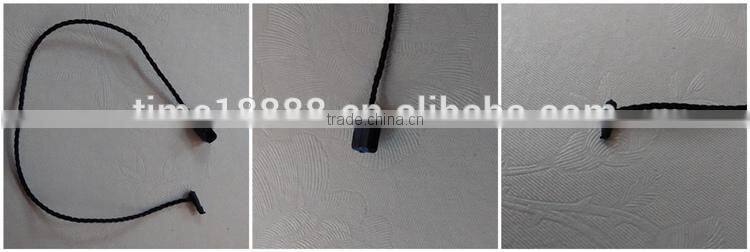 plastic hang tag cord Lock Seal Tags for garment and bag