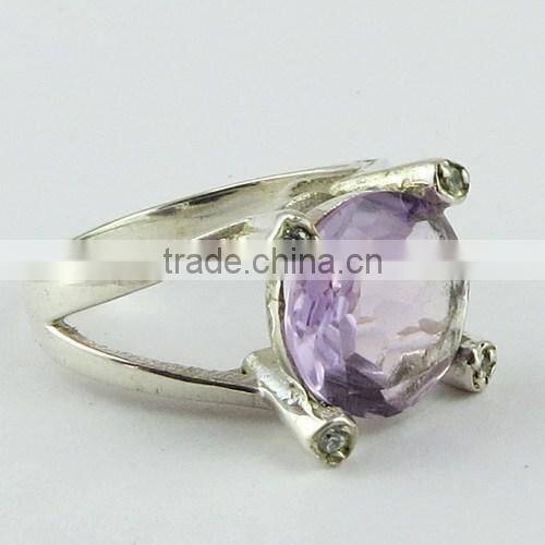 Amazing Rough Aquamarine Garnet Ring, Handmade Silver Jewellery, Online SIlver Jewellery