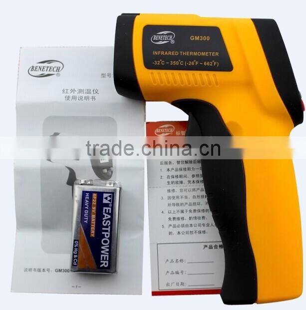 Non-Contact IR Laser Infrared Digital Thermometer LCD Digital Infrared Pyrometer Laser Point Temperature GM300