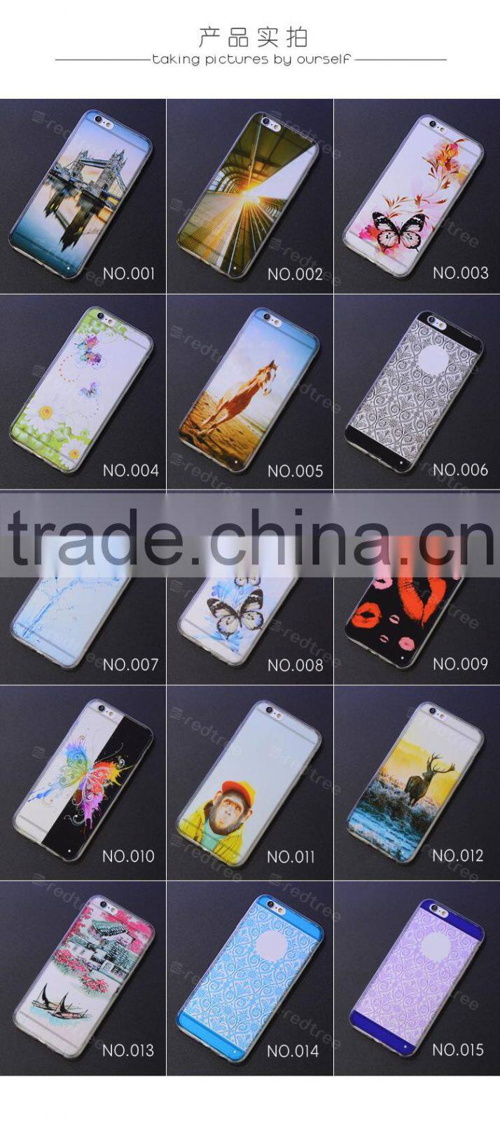 fashionable 3D acrylic design tpu fancy cell phone cover case
