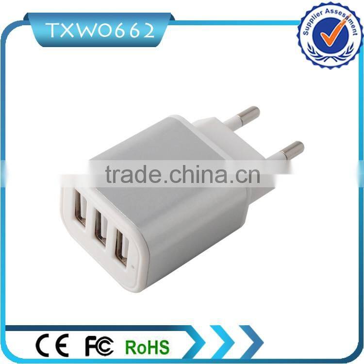 3.1A 3 USB USA Wall Charger For iPhone 6S/7