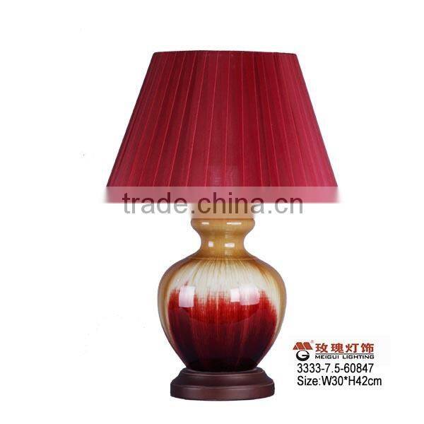 China red wedding table lamps for nightstand