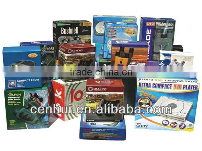 Customized Printed Kraft Paper Toy Box With Window