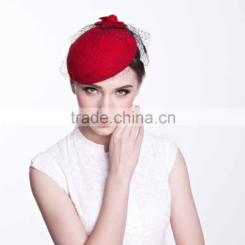 Wool Fascinator Party Hat Women Wholesale Lady Wedding Hat