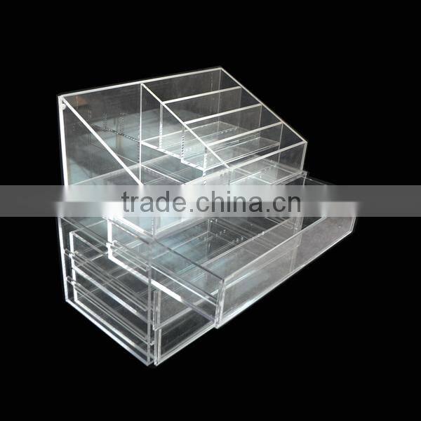 Fashion customized acrylic makeup organizer for lady cosmetics