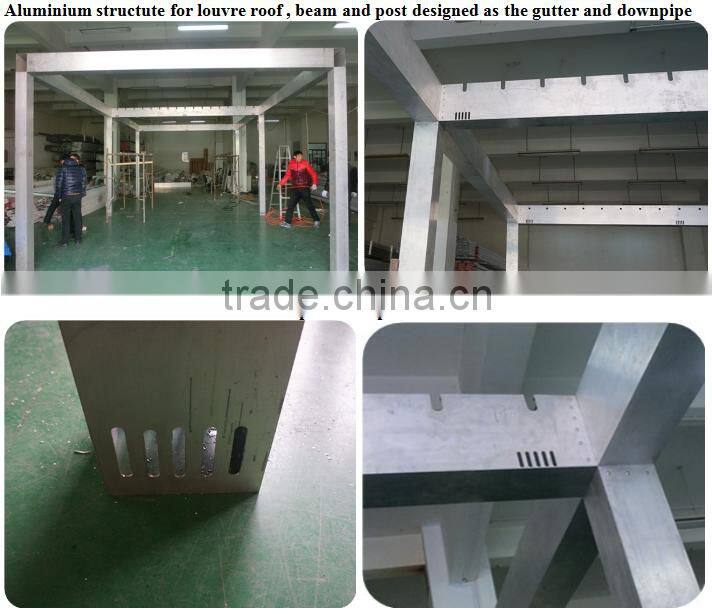 weatherproof aluminium louver roof made in china