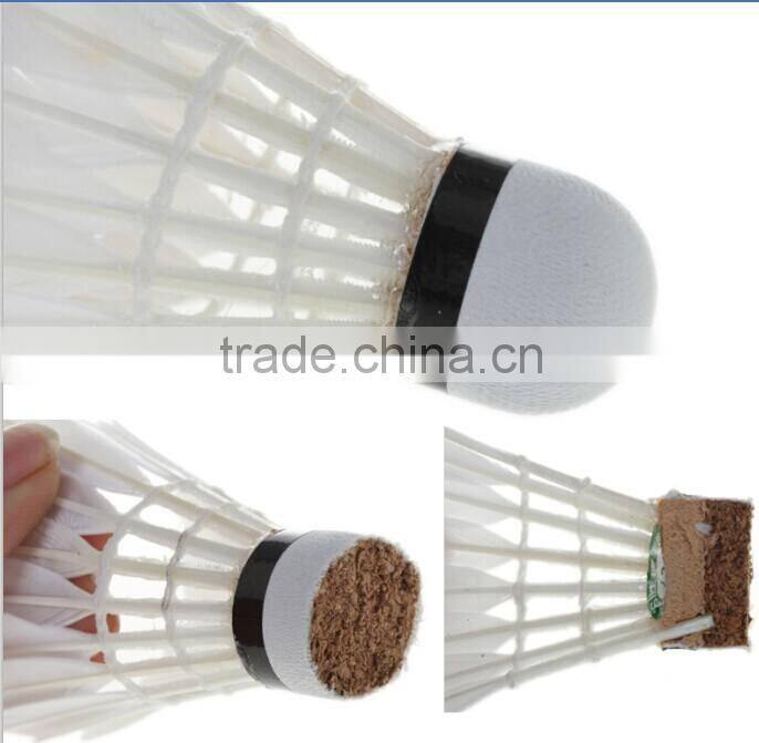 12Pcs Durable Duck Feahter Shuttlecock Badminton For Training