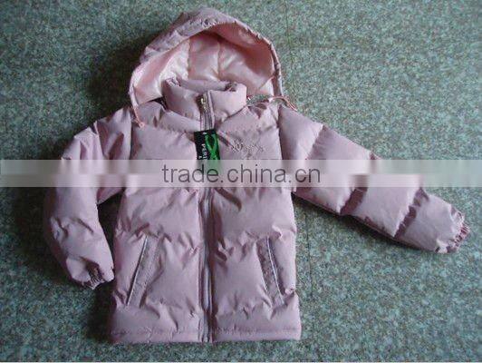 2013 News Girls padding winter jackets with PVC coating