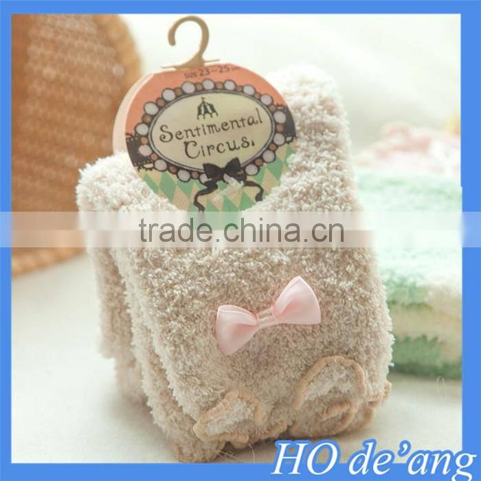 Hot selling Japanese style autumn and winter coral velvet socks women floor socks thick warm socks wholesale MHo-223