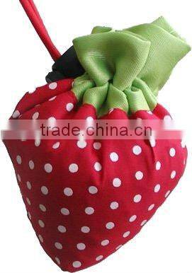 2012 newest folding bags/yiwu polyester folding bags/strawberry folding bags