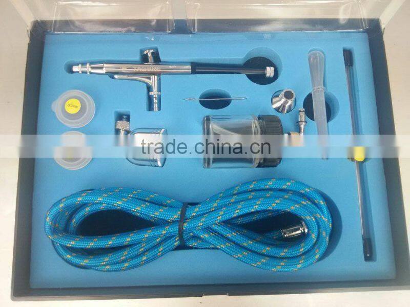 Sihpon Feed 0.3MM 140MM Hot Professional Hobby Body Paint Tanning Airbrush Kit AS-53