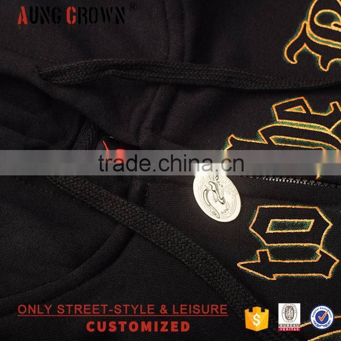 2016 New Style Small Quantities Custom Zip Up Hoodies