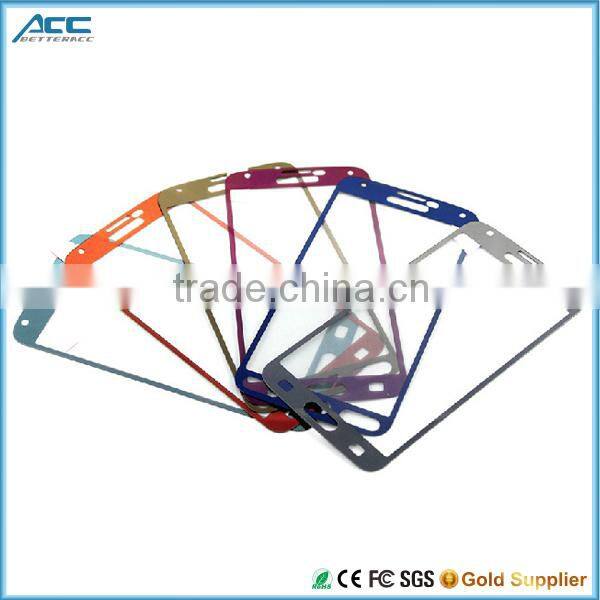 Low price 9H hardness 2.5D round edge color tempered glass screen protector for Samsung S4 S5