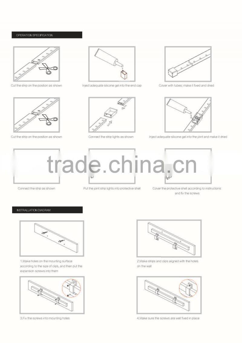 high voltage smd flexible led strip from professional led product factroy