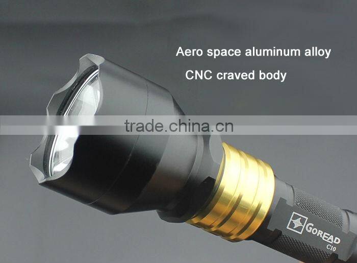 Goread C10 flashlight 3W high bright rechargeable