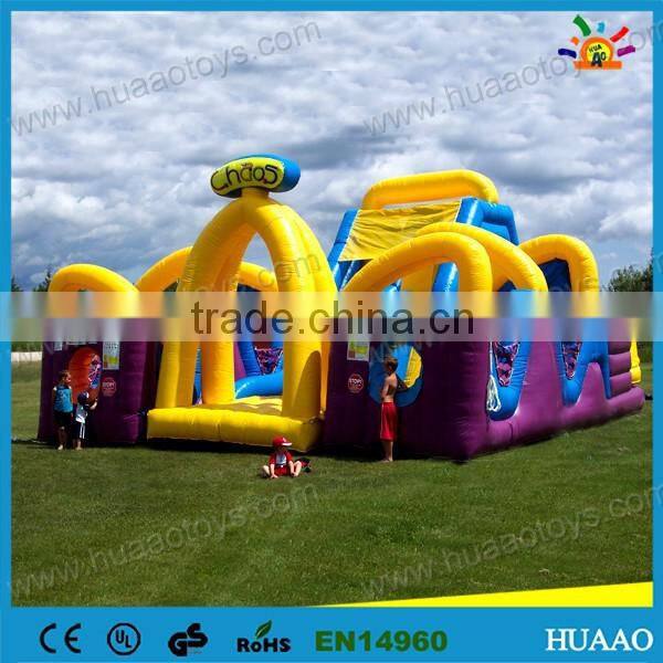 Commercial inflatable adult obstacle course