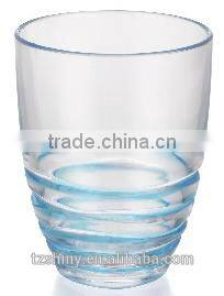 PS Swirl Wine Glass Plastic swirl Tumbler Plastic Goblet Win Glass with different color