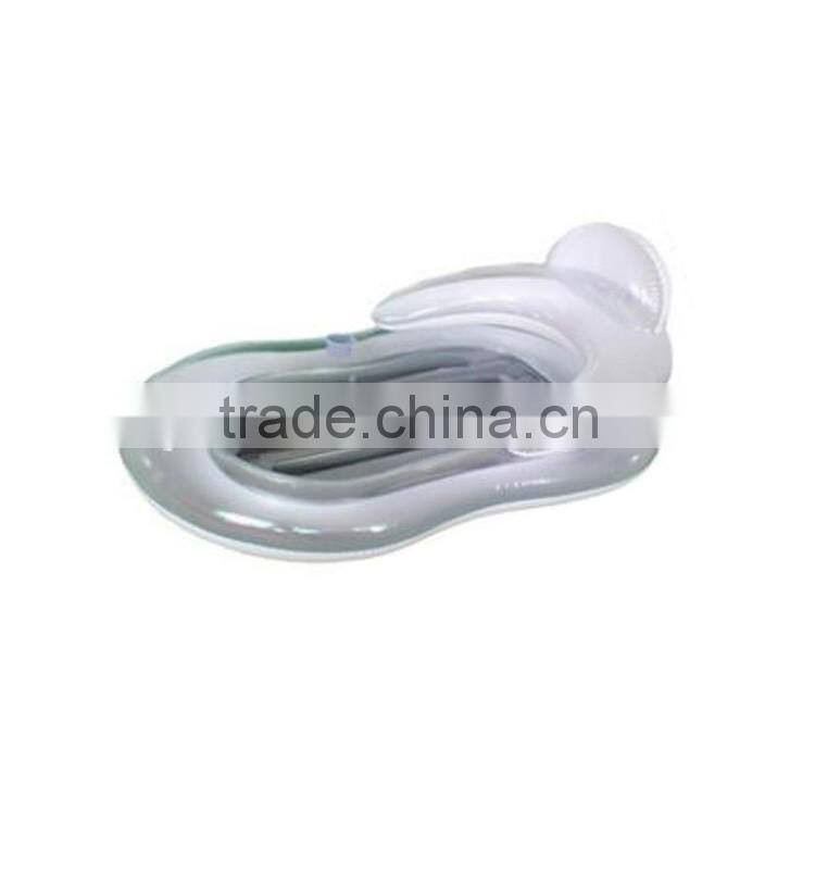 Inflatable pool lounge chair