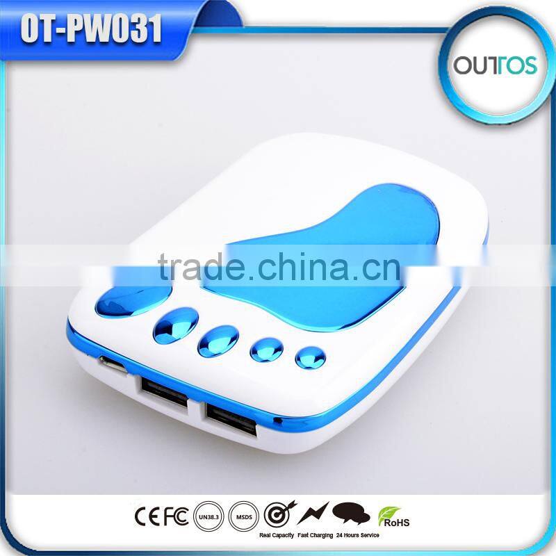 Cartoon power bank 6000mah footprint shape phone charger