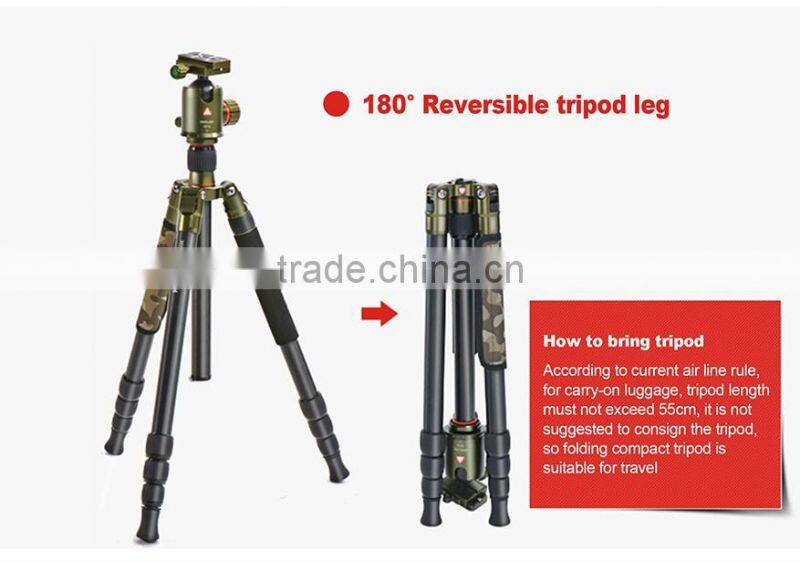 Kingjoy 2016 hot sell new products,carbon fiber monopod tripod for camera K2208+QH20