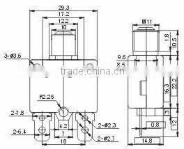 6 position rotary switch