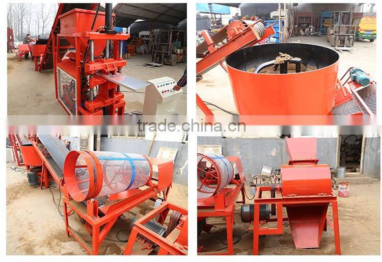 WT1-10 diesel engine interlocking brick machine hot new products for 2016