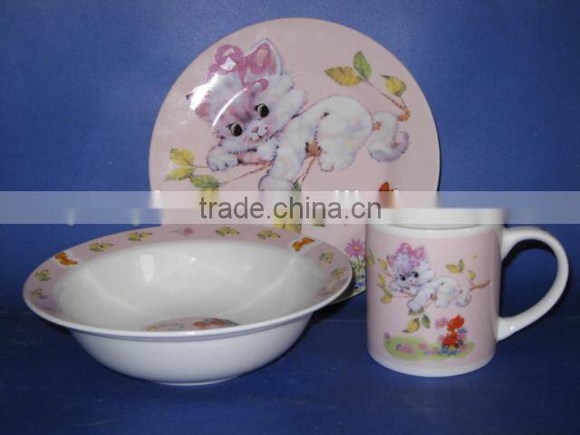 YF15035 ceramic soup cup with spoon