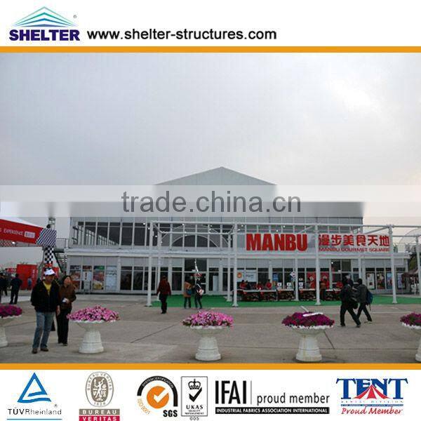 2 storey Acrylic Marquee, two storey solid glass walls tents for sale