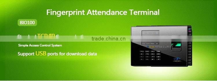 Multi Function Transaction Capacity 80,000 Manufacturer For Biometric Readers Finger And Punch Card Clock (Hf-Bio100)