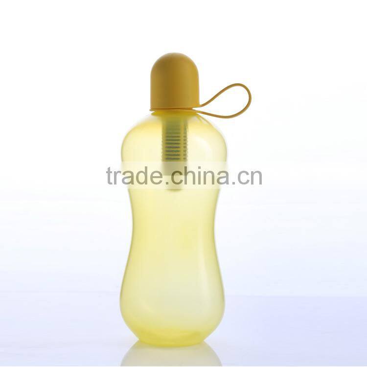 550ML Bottle with Filter,BPA free Plastic Water Bottle with Filter