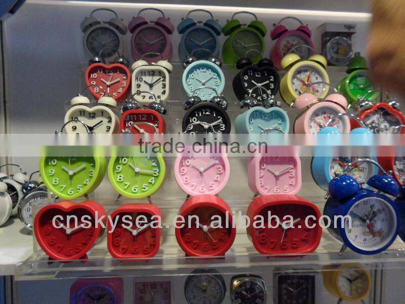 Plastic square table alarm clock