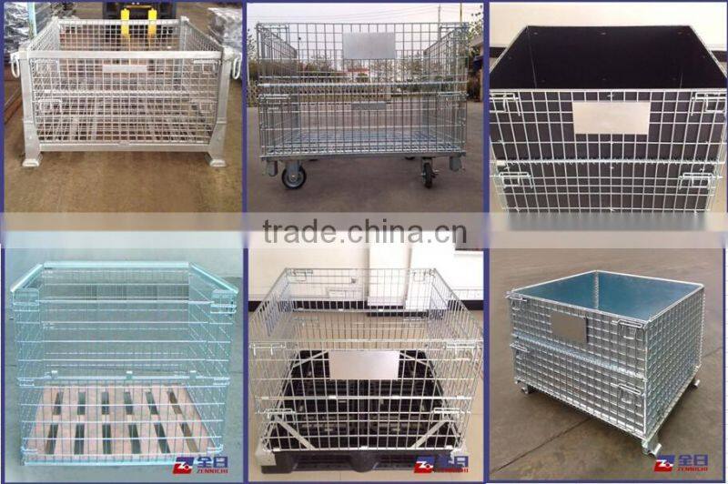 Collapsible Mesh Pallet Box/ Metal Basket