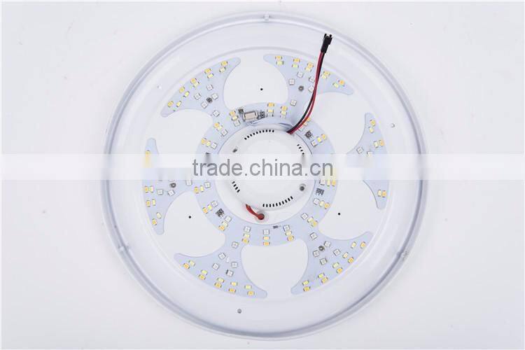 24W Modern Surface Mounted Dimmable RGB Lamp Fixture Round Color Changing LED Ceiling Light With Sleep Timer Bluetooth Speaker