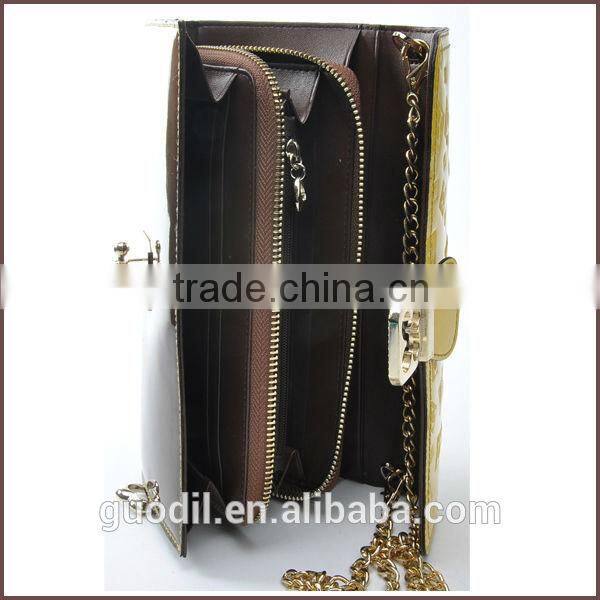 Hottest Selling Fashion Genuing Leather Wallet And Shoulder Bag