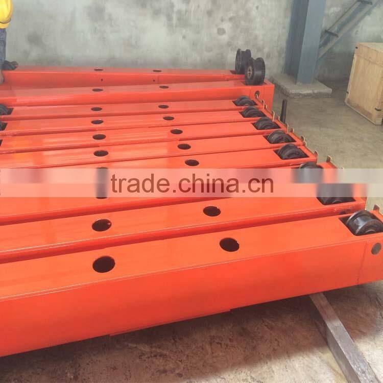 10T 16.5M span end carriage for bridge crane and gantry crane single beam lifting crane