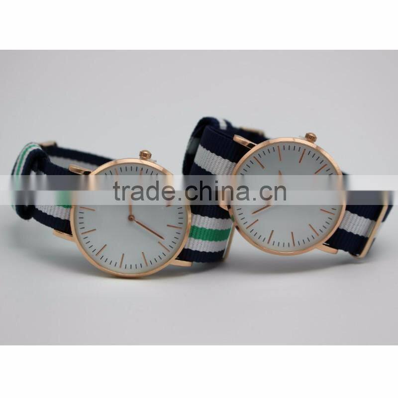 Selling trend Watch Men Women watch with full logo quartz watch clock hour wrist nylon watches
