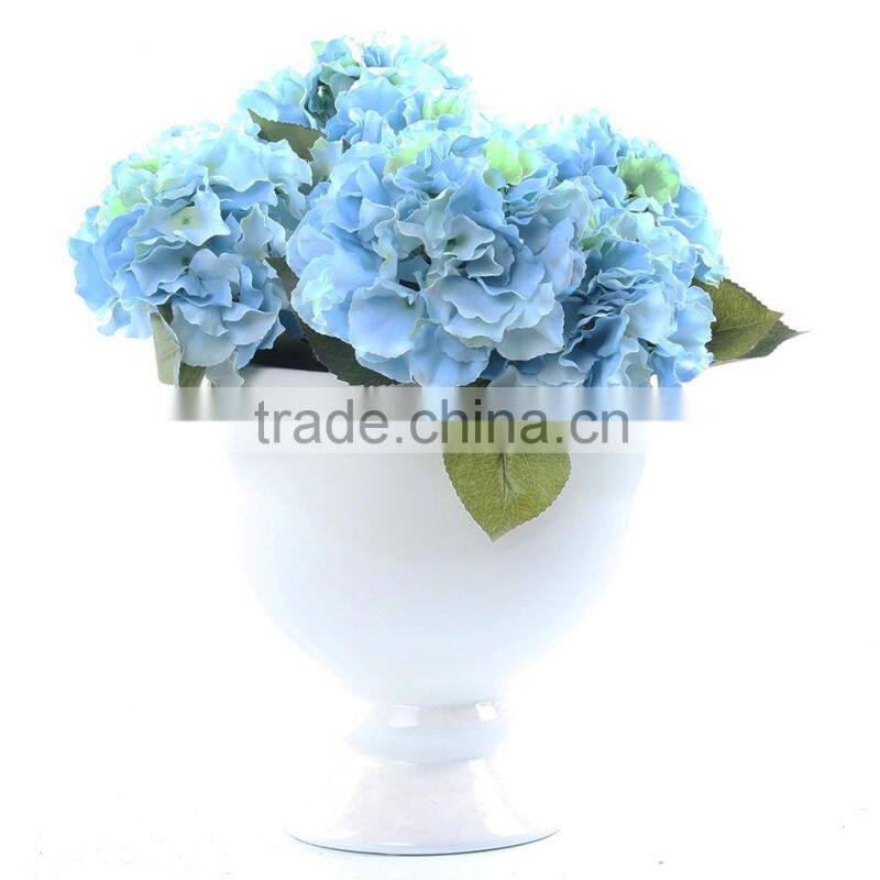 white wedding silk artificial hydrangea