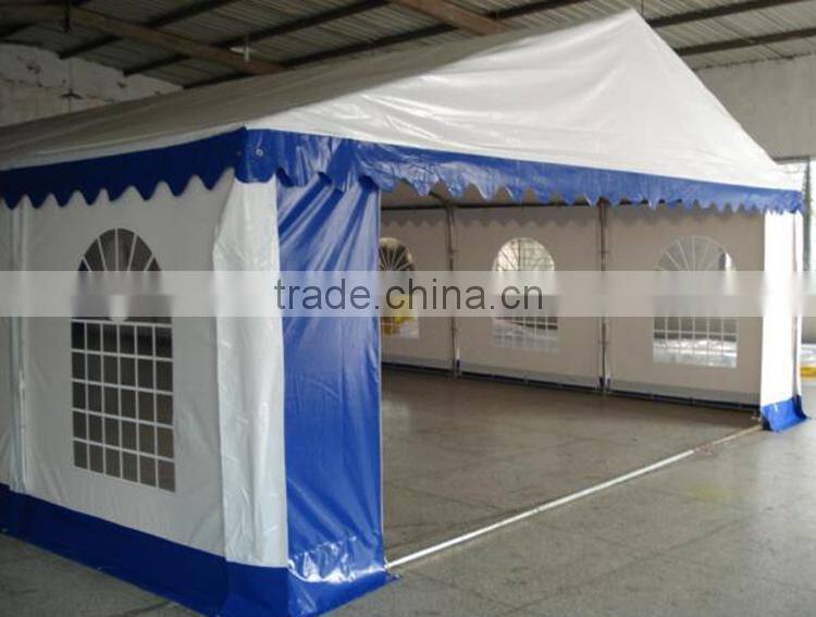High quality Easy set 6 x 12 m white/blue PVC wedding party tents, event tents, gazebo, carports with sidewalls