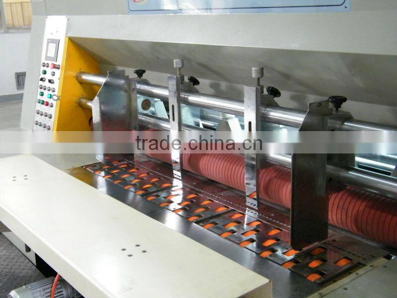 Advanced technology multi color automatic corrugated cardboard flexo printing & slotting & die cutting machine