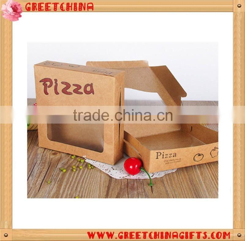 Restaurant take out cute paper packaging pizza box