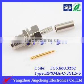 RPSMA female for RG316 cable bulkhead connector