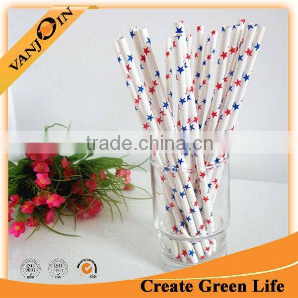 Disposable Colourful Food Safety Paper Straw