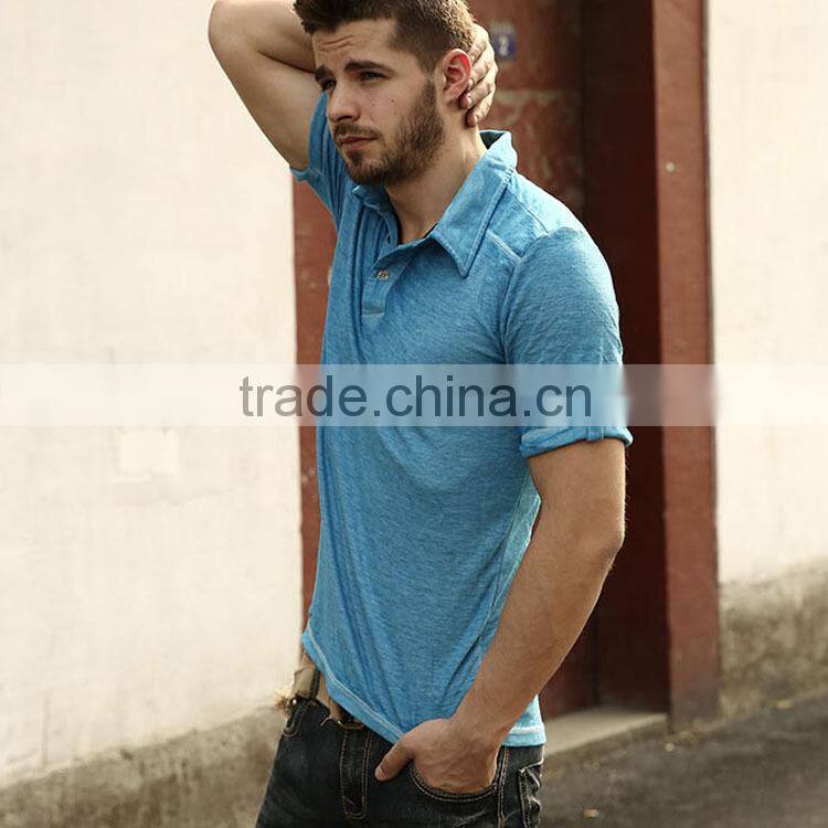 Wholesale Short Sleeve Mens Tops Men Polo T-shirts and Embroidery Design or T Shirts With Collars