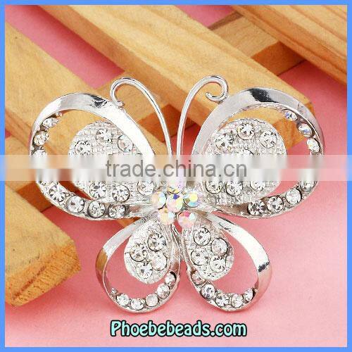 Wholesale Beautiful Rhinestone Butterfly Brooch For Women PFB-W019