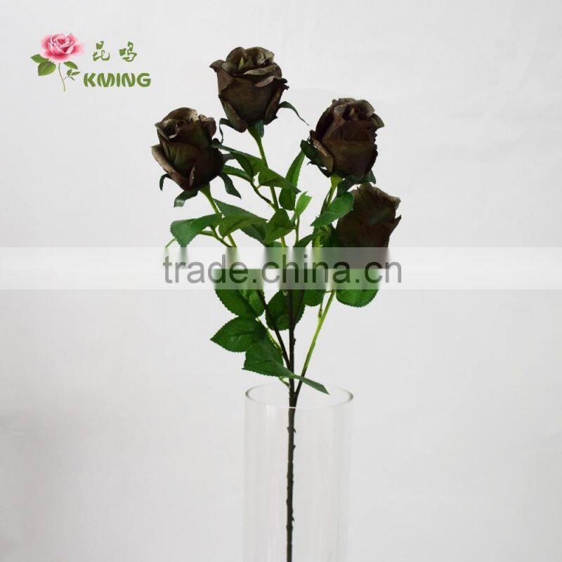 hot sale European style black rose flower plants
