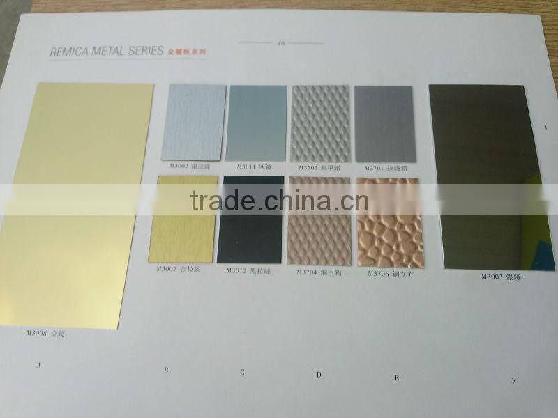Remica Decorative high pressure laminates metal series finish